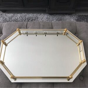 Elegant Gold and Silver Decorative Tray